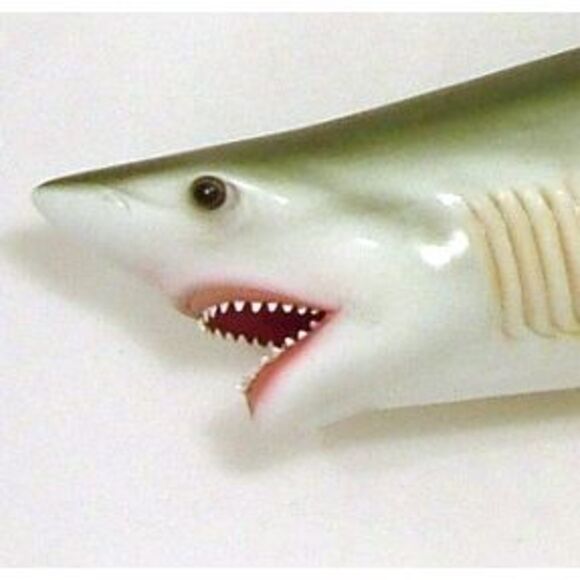 Gray Shark Jaws Mouth Open Wall Plaque Bath Kids Room Decor 18 Inches - Picture 3 of 6